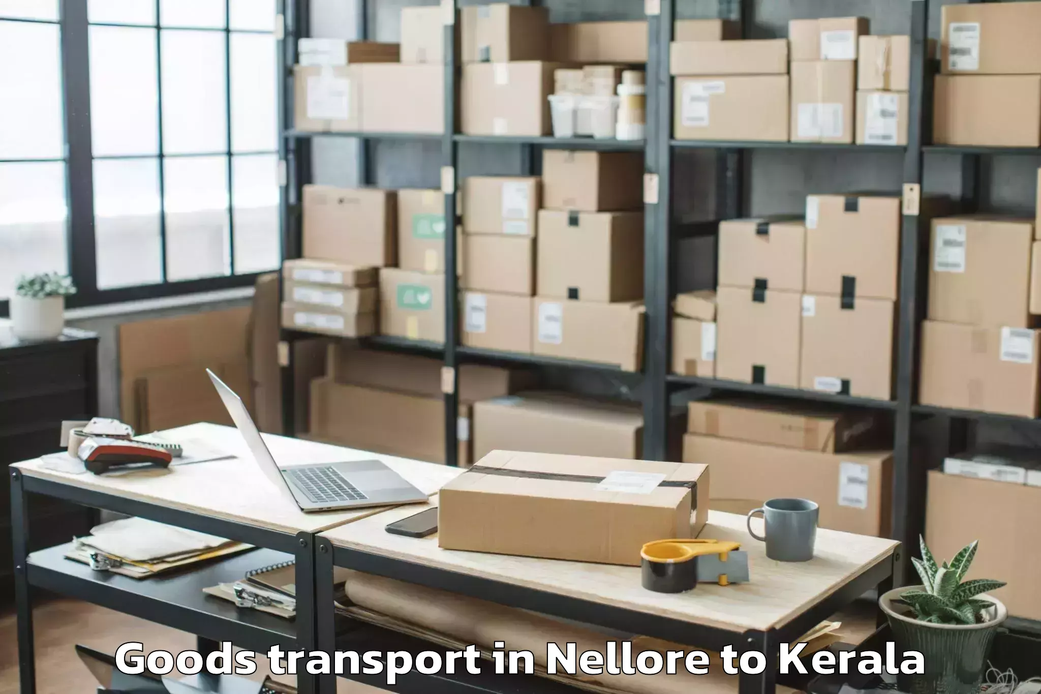 Leading Nellore to Nenmara Goods Transport Provider